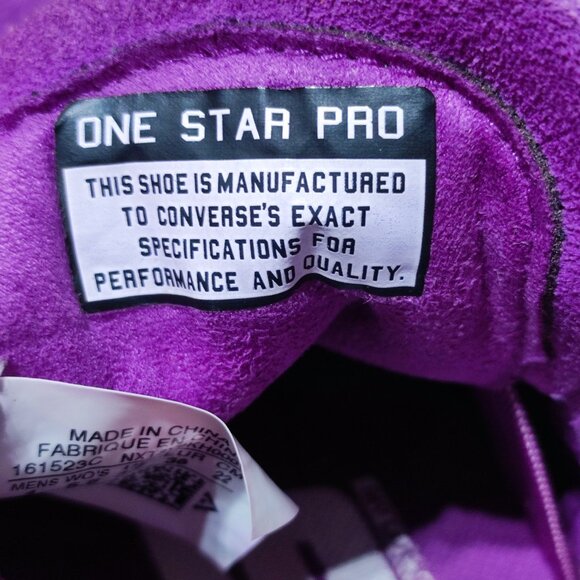 Converse Cons One Star Suede Low Top Skater Sneakers Unisex M 4 W 5.5 Purple - Picture 6 of 14